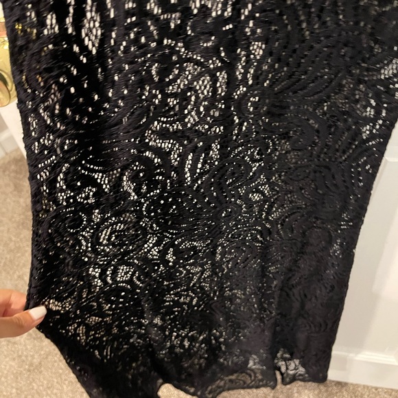 SHEER MESH SEE THROUGH DRESS WITH SLIT IN THE BACK BRAND NEW - Picture 5 of 13